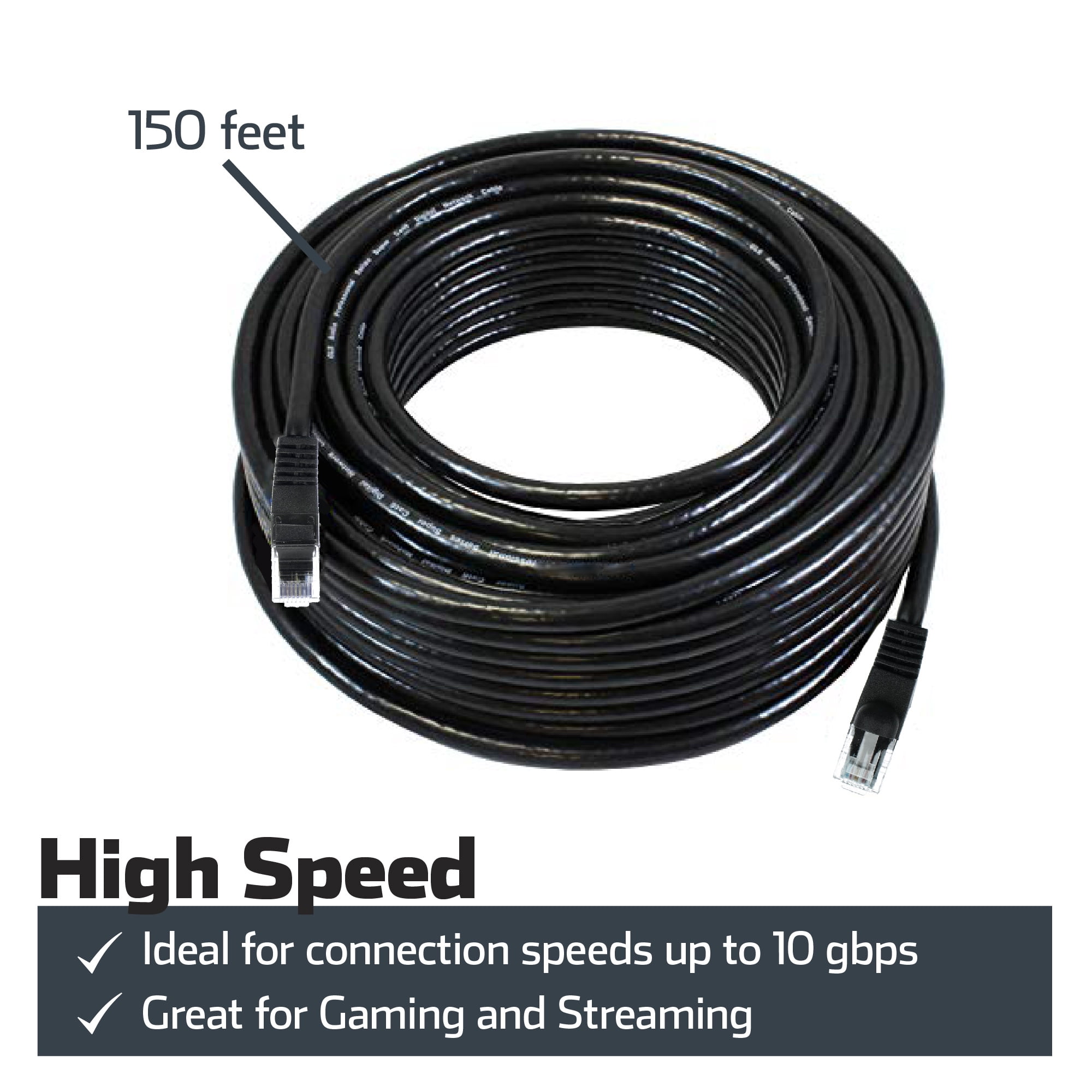 onn. - Brandclub - Onn Cat6 Cable with Ethernet, 10 GBPS