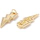 thumbnail image 3 of 1Pcs Lightning Charms Brass Micro Pave Clear Cubic Zirconia Pendants with Jump Ring Real 18K Gold Plated for Women DIY Necklace Bracelet Earring Jewelry Craft Making 24.5x10x2mm Hole: 4.2mm, 3 of 3