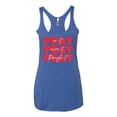 thumbnail image 2 of Wild Bobby Pray On It Pray Over It Pray Through It Inspirational/Christian Women Tri-Blend Racerback Tank Top, Vintage Royal, Small, 2 of 6