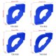 thumbnail image 2 of Plantilla de glip de recorte de esquina r/c herramientas de carpintería de plástico azul 4 pcs, 2 of 9