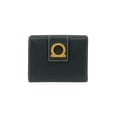 thumbnail image 1 of Pre-Owned Salvatore Ferragamo Gancini Leather Bifold Wallet in Black 40515 (Good), 1 of 10
