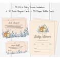 thumbnail image 3 of Inkdotpot Set Of 30Jungle Animals Baby Shower Invitations-Diaper Raffle Tickets And Baby Shower Book Request Cards Gender Neutral Invites Its A Boy Its A Girl, 3 of 8