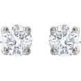 thumbnail image 2 of FB Jewels 14k White Gold Genuine Diamond 3mm1/10 Ct Si2-Si3 G-H Friction Pair Polished Diamond Earrings With Backs, 2 of 2