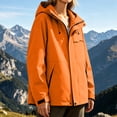 thumbnail image 5 of Women's Zipper Hoodie with Pockets Adjustable Drawstring Long Sleeves Camping Athletic Jacket S, 5 of 9