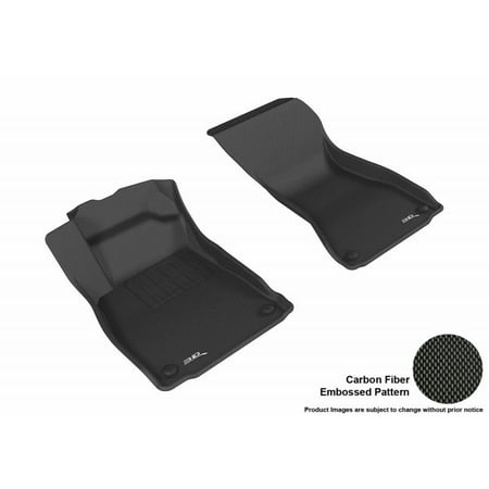 Audi S5 Cabriolet - 3D MAXpider 2017-2018 Audi A4 S4 2018 A5 A5 Cabriolet S5 S5 Cabriolet Kagu 1st Row Black Carbon Fiber Embossed Pattern Floor Mat L1AD04211509