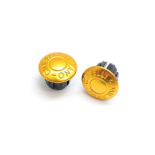 Cinelli Milano Anodized Handlebar Plugs, Yellow