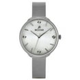 thumbnail image 1 of Westar Zing Crystal Accents Stainless Steel Mesh White Mother Of Pearl Dial Quartz 00128STN11 Women's Watch, 1 of 3