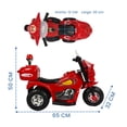 thumbnail image 4 of The Baby Shop Motocicleta Montable Rojo Electrica Pequeña Sonido Luz Led 6v, 4 of 9