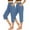 Blue, variant on Wensltd Women's Capri Sweatpants Loose Fit Workout Yoga Lounge Pant 2PC