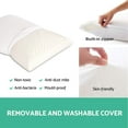 thumbnail image 3 of 100% Natural Talalay Latex Latex Sleeping Bed Pillow – Luxury Extra Soft Pillow for Side, Back, and Stomach Sleepers - Removable Breathable Cotton Cover - Extra Soft (Standard (Extra Soft)), 3 of 12