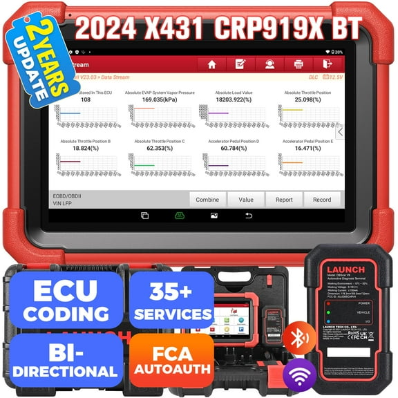 Escáner OBD2 LAUNCH X431 CRP919XBT Elite 2024 inalámbrico