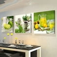 thumbnail image 1 of 3 Pcs Modern Fruits Lemon Canvas Painting Pictures Kitchen Living Room Decor, 1 of 7