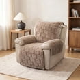 thumbnail image 3 of SHANNA Recliner Chair Cover, Stretch Non Slip Thick Rabbit Plush Recliner Covers for Recliner Chair Soft Reclining Chair Slipcover Furniture Protector for Dogs Cats, Khaki, 3 of 12