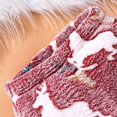 thumbnail image 7 of Linfrsh Baby Christmas Outfit Girl Toddler Girl Christmas Outfits Long Sleeve Sweatshirt Gingerbread Candy Cane Print Pant Set Snowman Winter Clothes Red,12-18 Months, 7 of 7