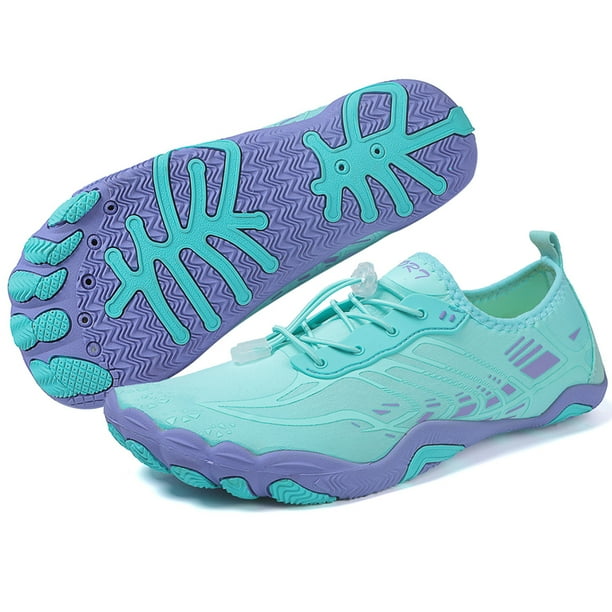 Zapatos Agua Descalzos Playa Secado Rápido Antideslizantes para Hombre Mujer (37) Azul Cielo Azul