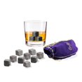 thumbnail image 1 of Crown Royal Whisky Stones - 9 Chilling Granite Rocks with Crown Royal Bag, 1 of 4
