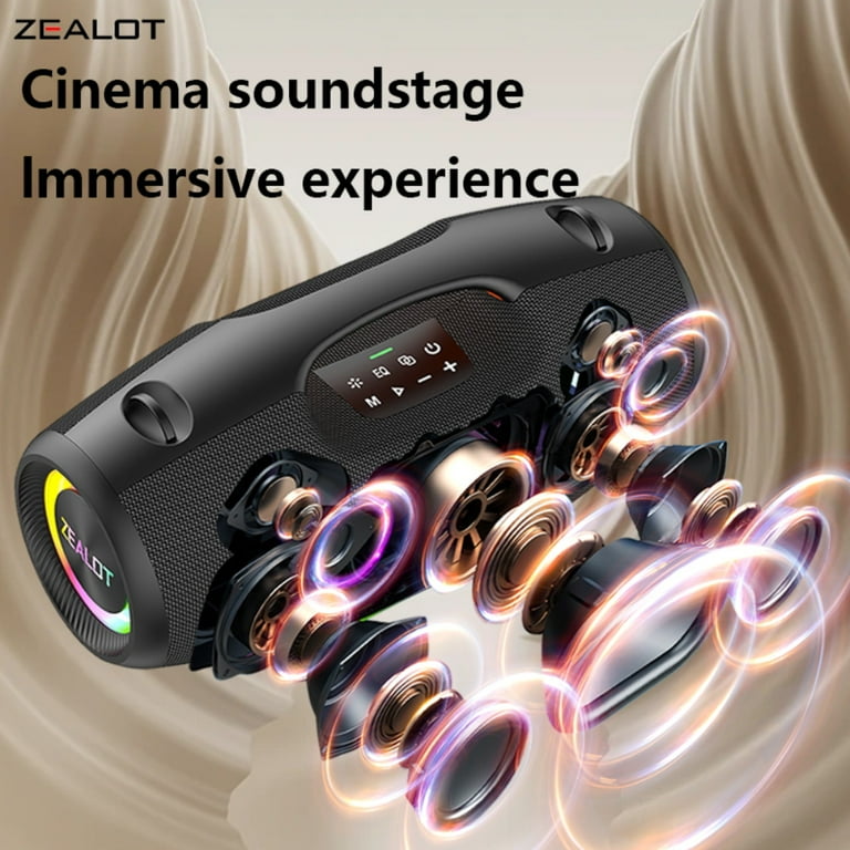 ZEALOT S89, 250W, Outdoor Wireless Speaker, IPX6 Waterproof