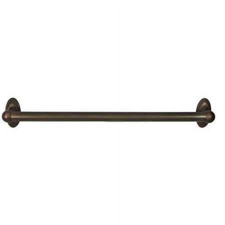 Alno A8022-24 Classic Traditional 24" Wide Single Rod Solid Brass Bathroom Towel Bar -