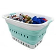 thumbnail image 6 of SAMMART 37L (9.77 gallon) Collapsible Plastic Laundry Basket - Foldable Pop Up Storage Container / Organizer - Portable Washing Tub - Space Saving Hamper / Basket, 6 of 7