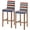 Red Blue, variant on Turquoise Ombre Stripe Bar Stool Cover Set of 2, Summer Beach Abstract Waves Moires Stretch Bar Chair Cover, Removable Washable Pub Counter Stool Chair Slipcover for Kitchen Dining Room Pub Cafe