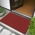 thumbnail image 5 of 2x3 Door Mat Rug, Red Green Checkered Non-Skid Rubber Backing Large Rectangle Rugs - Living Room Bedroom Home Office, Christmas Red and Green Plaid Indoor Floor Mat Carpets Washable Rug, 5 of 9