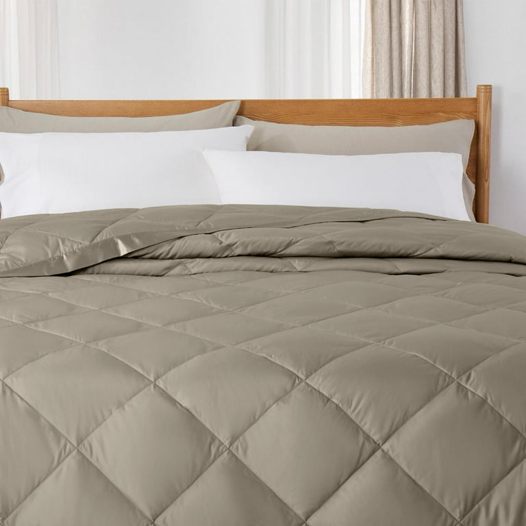 King size down blanket with satin trim sale