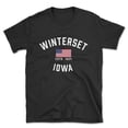 thumbnail image 1 of Winterset Iowa Patriot Men's Cotton T-Shirt, 1 of 1