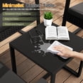 thumbnail image 7 of Homall 3 Pieces Outdoor Rocking Chairs, PE Rattan Chairs with Cushions and Coffee Table Conversation Set, 7 of 7