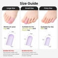 thumbnail image 3 of Bukihome Silicone Toe Protectors - 12 Pack Gel Toe Sleeves Toe Protectors - Toe Caps Toe Cushions for Pain Relief, Toe Protection for Corns, Calluses (Lavender, 4L + 8S), 3 of 7