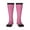 2 Black-1, variant on Pink Gingham Pattern Women’s Knee High Crew Socks,Trouser Socks Comfortable, Breathable, Moisture-Wicking and Soft