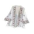thumbnail image 4 of Mujeres Boho Cardigan Bohemian Femenino Kimono traje de baño para trajes de baño para trajes de baño, 4 of 10