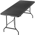 thumbnail image 6 of ZENY 6ft Metal Frame HDPE Folding Portable Camping Table, Black, 6 of 10