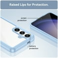 thumbnail image 6 of Feishell Clear Case for Samsung Galaxy S24 Plus,Shockproof Hybrid Soft TPU Bumper Anti-Scratch Hard Acrylic Back Transparent Slim Phone Case Cover for Samsung Galaxy S24 Plus,Blue, 6 of 8
