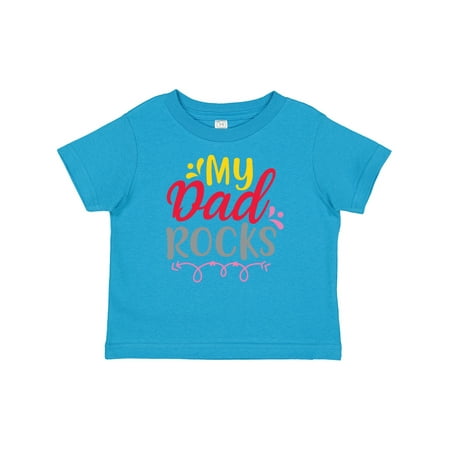 

Inktastic Father s Day My Dad Rocks Gift Baby Boy or Baby Girl T-Shirt