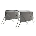 thumbnail image 2 of Towallmark 3 Bow Bimini Tops with Mesh Sidewalls – Waterproof Marine-Grade Canvas, Removable Mesh, Adjustable Support Poles, Easy Installation, 2 of 6