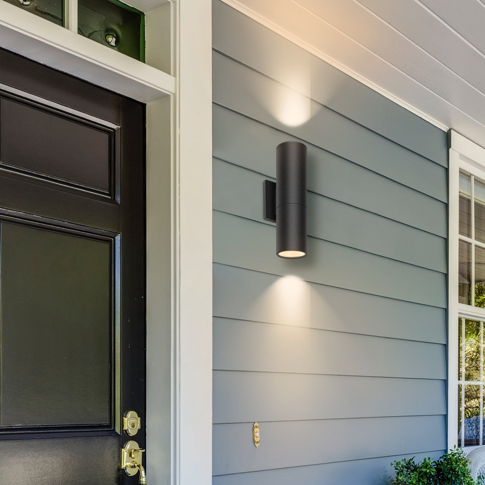 Modern 12 Inch Integrated LED Round Up Down Wall Light Outdoor Waterproof