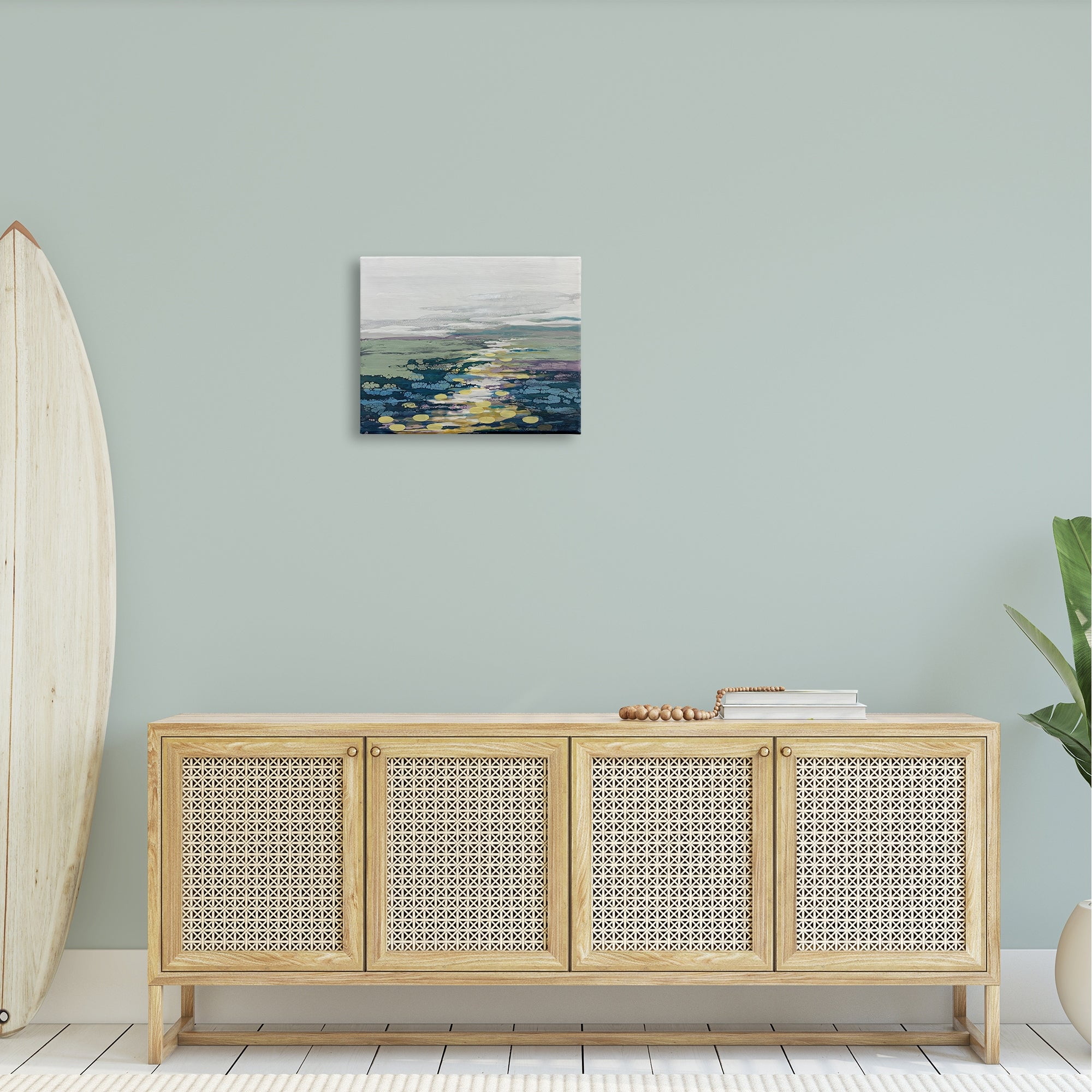 Stupell Industries Vivid Sea Water Ocean Surface Ripples Collage Painting Gallery Wrapped Canvas Print Wall Art, Design by Stacy Gresell