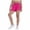 Hot Pink, variant on Lenpel Athletic Shorts for Girls Lightweight Elastic Waist Drawstring Running Shorts Children Workout Shorts with Zipper Pockets