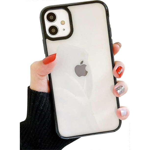 Crystal Clear Case for iPhone 12/iPhone 12 Pro 6.1",Cute Girls Transparent Soft Ultra Slim Anti-Scratch Bumper Protective Cover for iPhone 12/iPhone 1