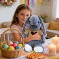 thumbnail image 5 of Free Express Easter Bunny Plush Stuffed Animal with Removable Heart Knit Sweater Soft Fluffy Rabbit Toy for Spring Home Decor Easter Gift and Playtime, 5 of 6