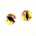 thumbnail image 6 of Yellow Dragon Glass Eyes with Monarch Butterflies, 6 of 9
