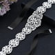 thumbnail image 3 of Cinturón de boda con diamantes de imitación de Apuakthei Bridal - Cinturones de diamantes de imitación plateados para mujer Vestido de noche formal - Negro, 3 of 5