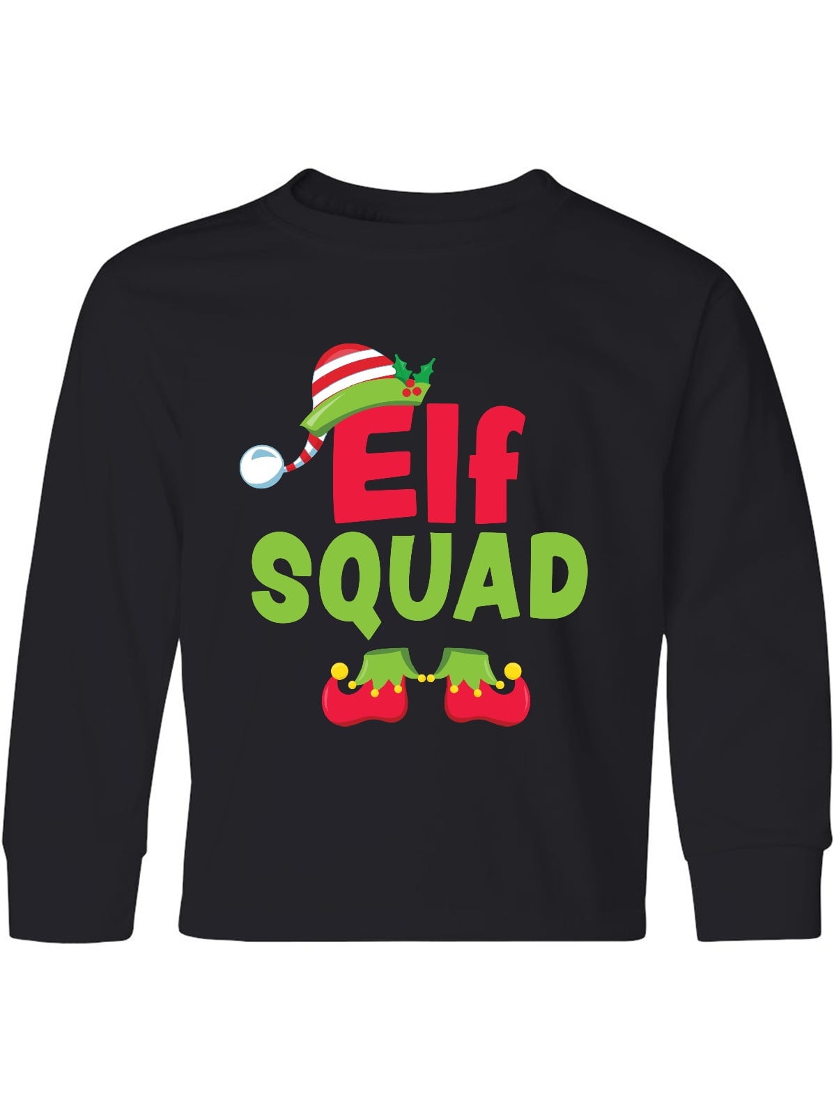 Christmas Elf squad Youth Long Sleeve T-Shirt - Walmart.com - Walmart.com