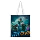 thumbnail image 1 of Hitpig Bolso de tela con estampado de lienzo para mujer, bolsa de compras reutilizable y estética, con cremallera interior, regalo para mujer,40*40cm., 1 of 6