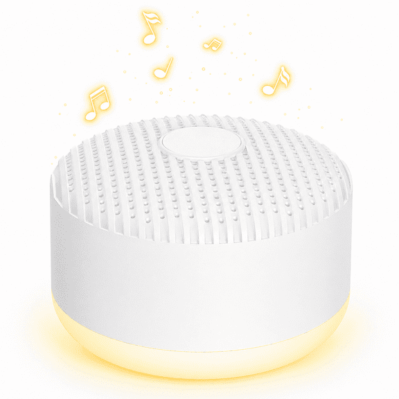 Sound Machine for Baby Adult Sleep, White Noise Sound Machine with 24 Soothing Sounds and Night Light for Home Office Travel, White