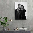 thumbnail image 6 of Michelle Obama And Barack Obama Black And White Room Aesthetic Poster Print Art Wall Painting Canvas Posters Gifts Modern Bedroom Decor 12x18inch(30x45cm), 6 of 6