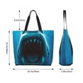 thumbnail image 5 of Sigee Open-Mouthed Shark for Large Capacity Shopping Bag with Inner Pocket, Women's Shoulder Bag Handbag, 5 of 8