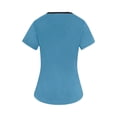 thumbnail image 4 of Scrub Tops Women Plus Size V-Neck Short Sleeve Women Shirt Nursing Uniforms with Pocket, 4 of 5
