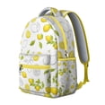thumbnail image 2 of Bright Lemon Print Backpack - Durable School Bookbag for Teens & College Students, Spacious Rucksack with Laptop Compartment, Lightweight Everyday Carry Bag for High School & University, Great Gift, 2 of 6