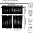 thumbnail image 5 of Gothic Style Landscape Valance Curtain Horror Dark Forest Halloween Grunge Background Rod Pocket Valance Window Treatments Short Curtains for Kitchen Living Room 54x18 Inch + 27x24 Inch X 2, 5 of 5